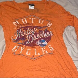 Women’s Harley-Davidson Orange Graphic Tee
